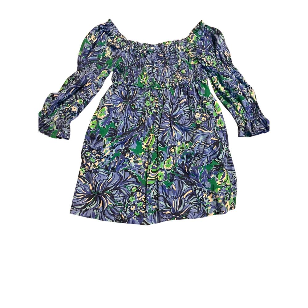 Lilly Pulitzer mini beyonca smocked dress girls medium